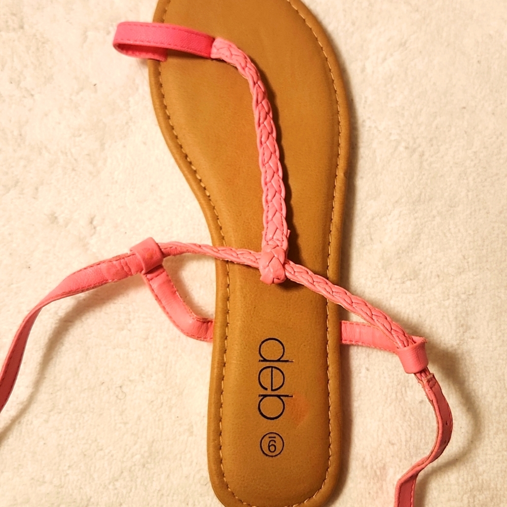 Deb Braided ankle strap sandals